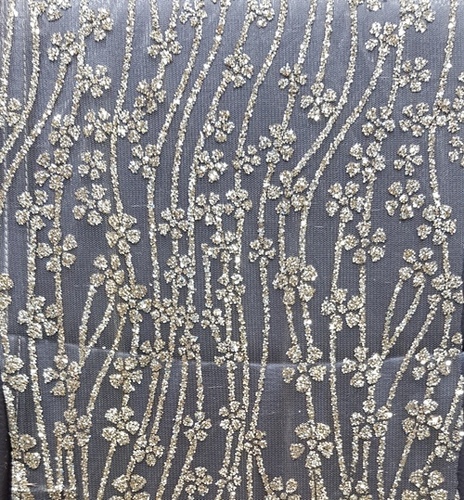 Glitter Embroidery Net Fabric