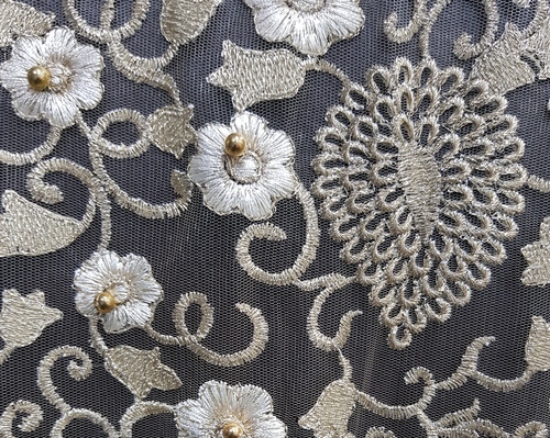 Embroidery ON NET Fabric