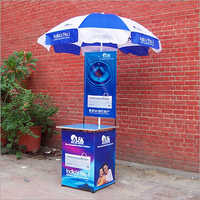 Promotional Table With Umbrella