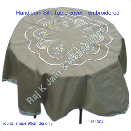 Handloom Silk Table Cover