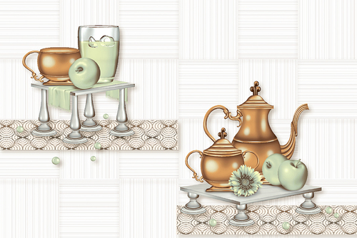 Vinyl Wall Tiles Kitchen - Vinyl, Varied Sizes, Beige, Various Textures | Durable, Easy Clean, Low Maintenance, Decorative