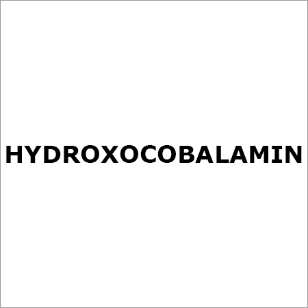 Hydroxocobalamin - Chemical Formula C63h90con13o14p, Dark Red Vials | High Purity, Water Soluble, Rapid Absorption