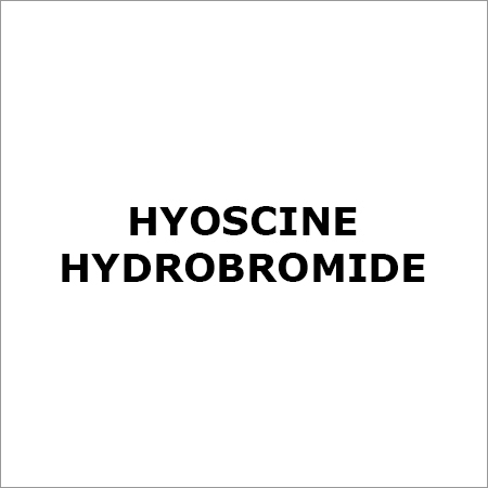 Hyoscine Hydrobromide - White Crystalline Powder, 99.5% Purity | High Purity, Precise Dosage, Water Soluble, Sealed Packaging