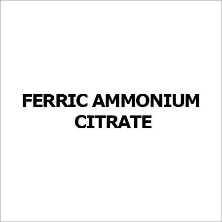 Ferric ammonium citrate
