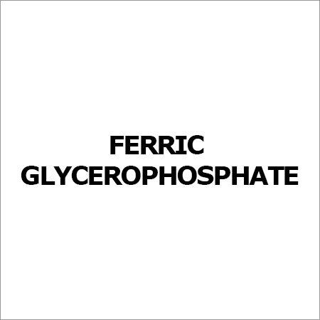 Ferric Glycerophosphate