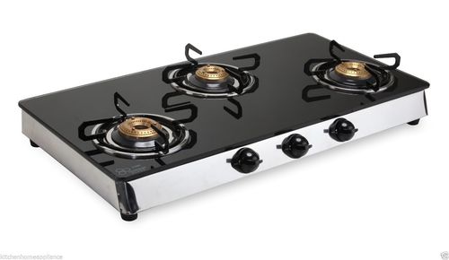 Glass Top Gas Stoves 3 Burner