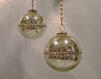 Hanging Silver Decorative Balls