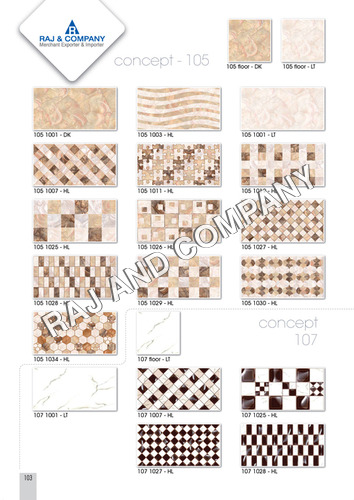 Ceramic Internal Wall Tiles Size: 20X30
