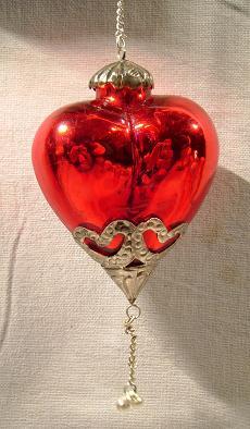 Large Glass Hanging Heart Shape