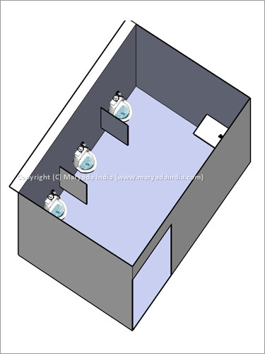 3 Seater Portable Urinals
