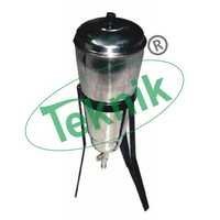 Conical Percolator - Stainless Steel Jar On Stand, Capacity Options: 500ml, 1l, 2l | Designed For Pharmaceutical Lab Applications
