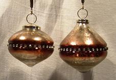 Coloured Silver Glass Hangings - Glass & Metal, 3x2 Inches, Silver | Elegant Design, Durable, Ornamental Style