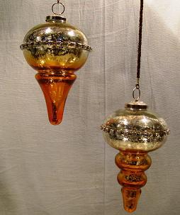 Coloured Silver Glass Hangings