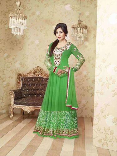 Designer suit in green