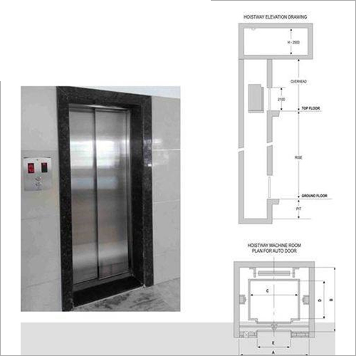 Passenger Elevator Auto Door - Color: Silver