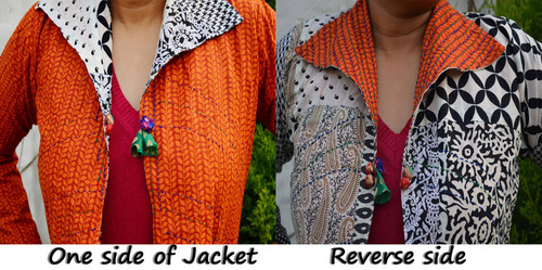 Printed Cotton Double Sided Jacket