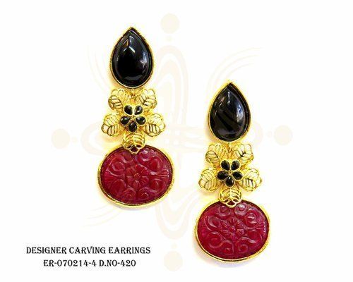 Designer Carving Earrings