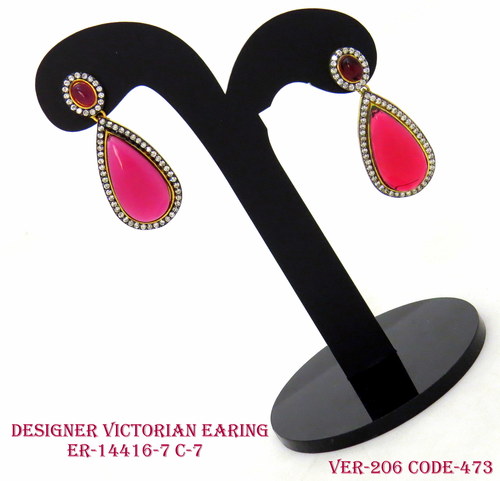 Ruby Diamond Earrings