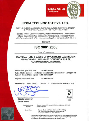 ISO 9001-2008 CERTIFICATE