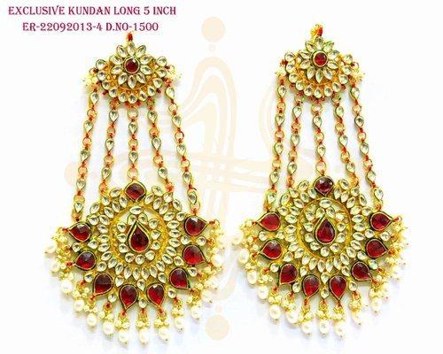 Exclusive Kundan Long Earrings