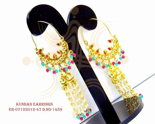 Kundan Long Earring