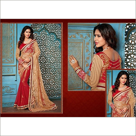 Lace Work Saree