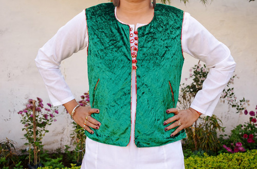 Green Velvet Jacket
