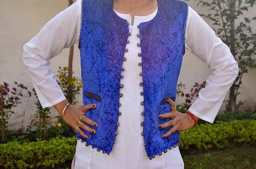 Blue Velvet Jacket
