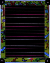 Deluxe Tin Frame Slate 4 Line - Graph Deluxe Tin Frame Slate 4 Line - Graph