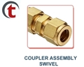 Brass Coupler Assembly Swivel - Brass 6-12mm, Gold | 360â° Swivel, Metric Thread, Secure Coupling