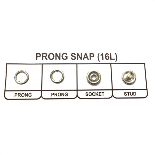 16 L Prong Snap Buttons