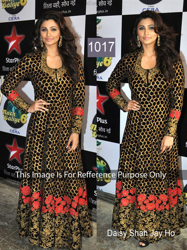 black or golden bollywood suit