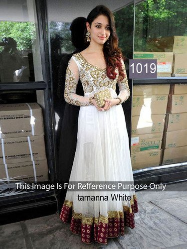 white bollywood suit
