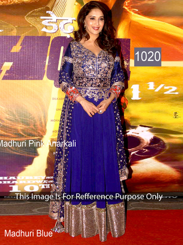 blue bollywood lehnga suit