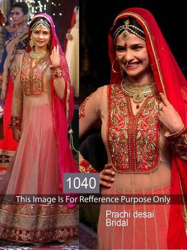red anarkali bollywood suit