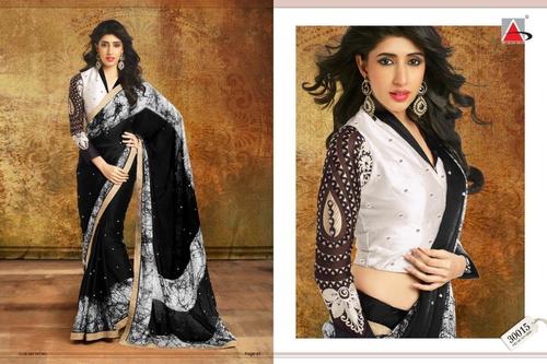 Black or white desinger saree