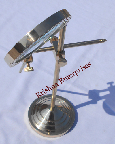 Brass Standing Magnifying Glass