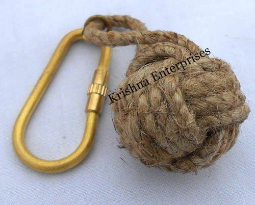 Brass Rope Key Chain