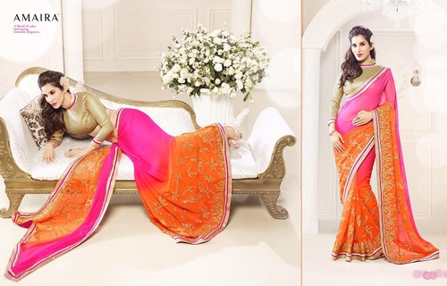 Partywear designer piece of Saree online sales