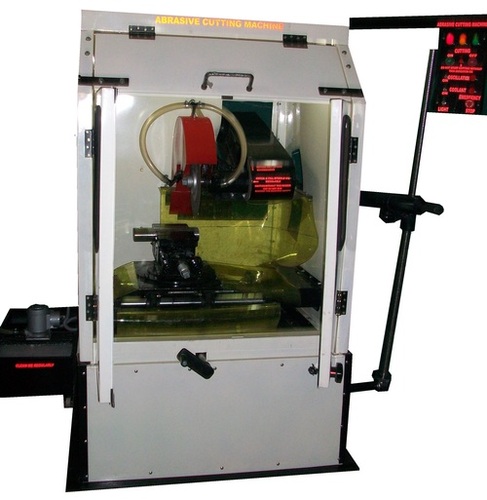 Abrasive Cut Off Machine - Steel, 1000x800x1500 mm | 3 HP Power, 14 Inch Blade Diameter, 6 Inch Cutting Capacity, Rugged and Corrosion Resistant