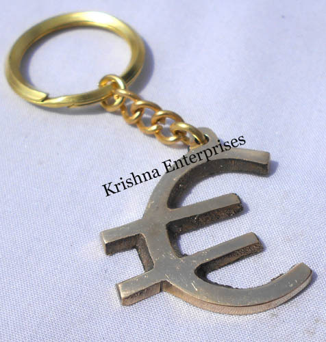 EURO Brass Key Chain