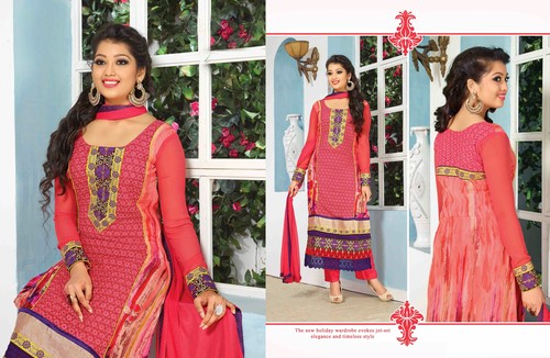 Beautiful Embroidery Designer Printed suit