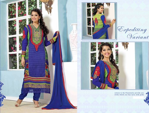 Beautiful Embroidery Designer Printed suit