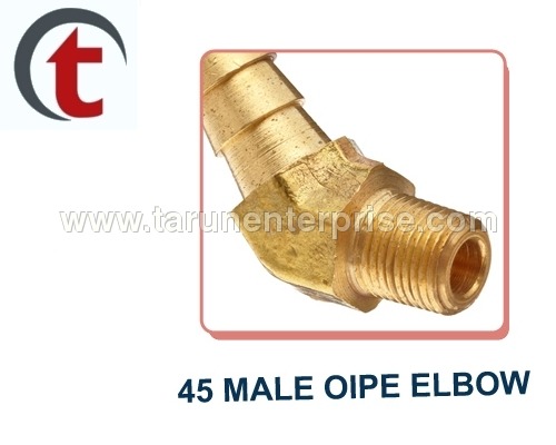 Brass 45A Male Pipe Elbow