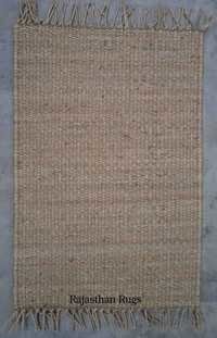 Natural Hemp Rugs - Hand-spun Jute, Variable Size, Beige | Eco-friendly, Durable, Sustainable, High-traffic Use