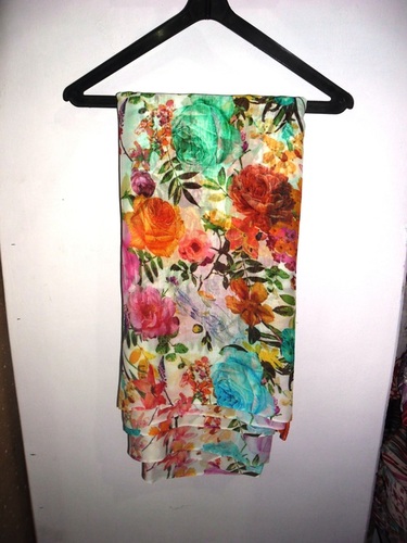 Colored Silk Georgette Fabric