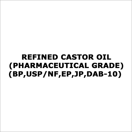 Refined Castor Oil (Pharmaceutical Grade)