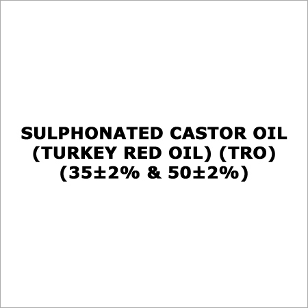 Sulphonated Castor Oil (Turkey Red Oil)
