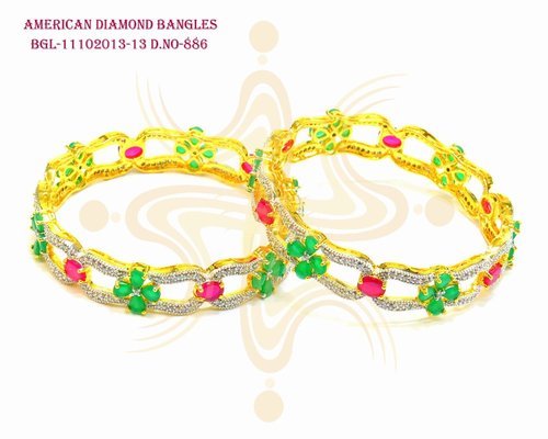 Fancy American Diamond Bangles