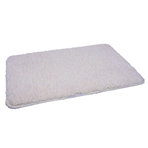 Indor Doormar - Polyester 40x60 Cms White, Water Absorbent Soft Feel Anti-Skid Indoor Doormat